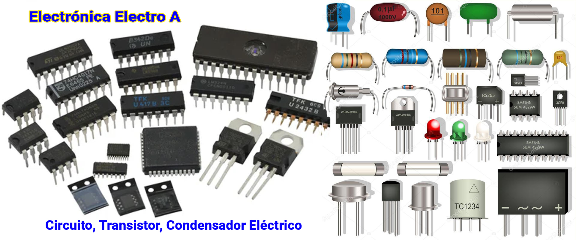 Circuito,Transistor, Condensador eléctrico